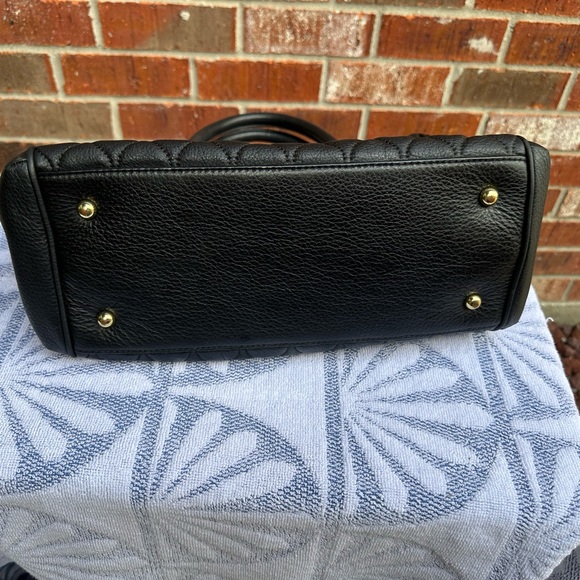 Vera Bradley Leather Marlo Satchel in Black - Picture 3 of 11